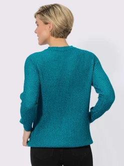 Pull bouclé jolie structure tricot