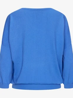 Pull chauve-souris encolure en v dégagée