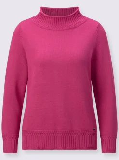 Pull à col montant 50% coton
