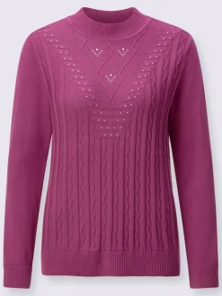 Pull à col montant 50% coton