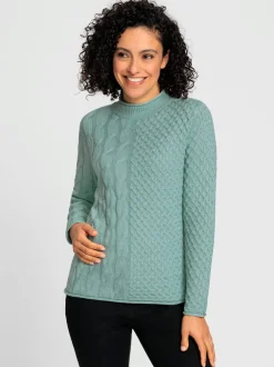 Pull à col montant 60% coton