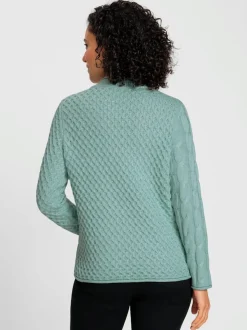 Pull à col montant 60% coton