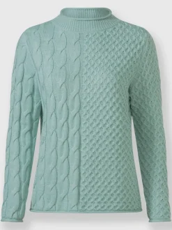 Pull à col montant 60% coton