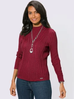 Pull à col montant 50% coton