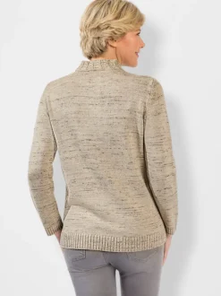 Pull à col montant 30% laine vierge (mérinos)