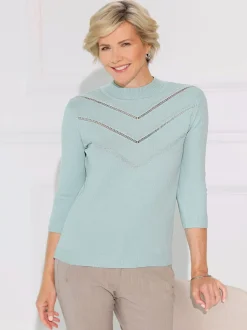 Pull à col montant 50% viscose