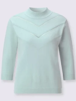 Pull à col montant 50% viscose