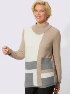 Pull à col roulé 58% coton