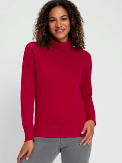 Pull à col roulé pur coton