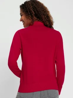 Pull à col roulé pur coton