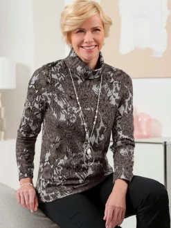 Pull à col roulé 63% viscose