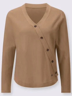 Pull à encolure en v 50% coton