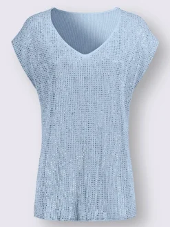 Pull à encolure en v viscose