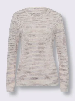 Pull encolure ronde acrylique facile d'entretien