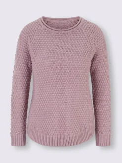 Pull encolure ronde tricot doux