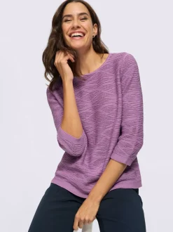 Pull en coton superbe motif tricoté
