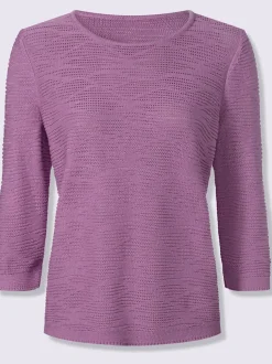 Pull en coton superbe motif tricoté
