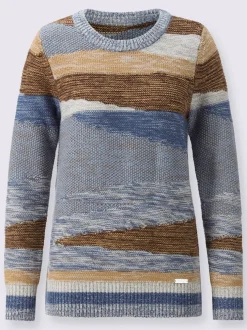 Pull en tricot bords-côtes pratiques