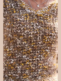 Pull en tricot jolie structure tricot