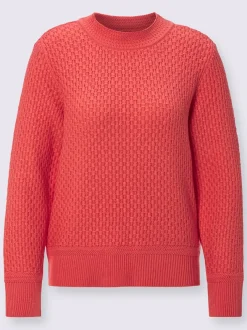 Pull femme très doux effet maillé