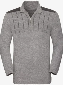 Pull homme col montant fermeture à glissière