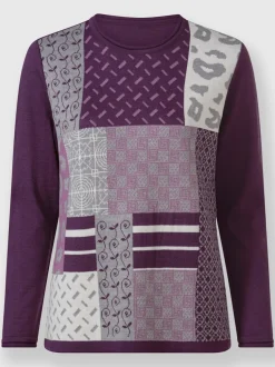 Pull jacquard 30% laine vierge