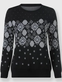 Pull jacquard qualité coton
