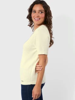 Pull à manches courtes 50% coton