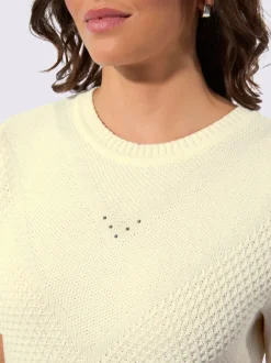 Pull à manches courtes 50% coton