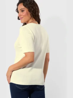 Pull à manches courtes 50% coton