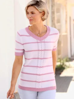 Pull à manches courtes 50% coton