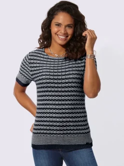 Pull à manches courtes fil fantaisie