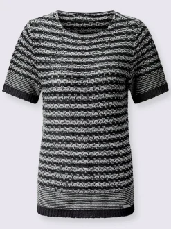 Pull à manches courtes fil fantaisie