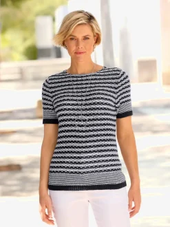 Pull à manches courtes fil fantaisie