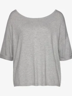 Pull à manches courtes patte de boutonnage au dos