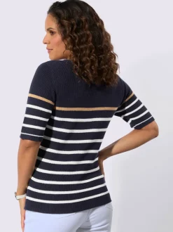 Pull à manches courtes toucher doux