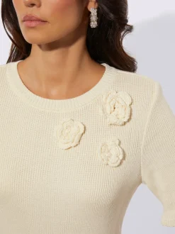 Pull à manches courtes 42% viscose