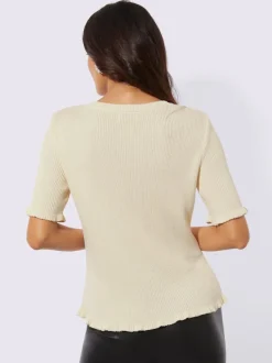 Pull à manches courtes 42% viscose