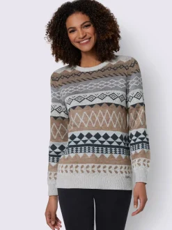 Pull à manches longues 65% coton
