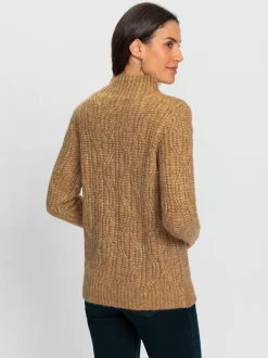 Pull à manches longues fil chiné doux