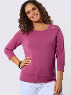 Pull à manches 3/4 pur coton