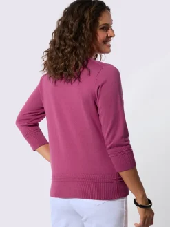 Pull à manches 3/4 pur coton