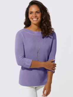 Pull à manches 3/4 pur coton