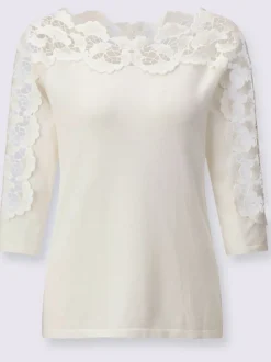 Pull à manches 3/4 70% viscose (ecovero)