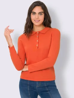 Pull polo style polo classique avec patte de boutonnage et boutons