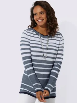 Pull à rayures 50% coton