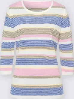 Pull à rayures 50% coton