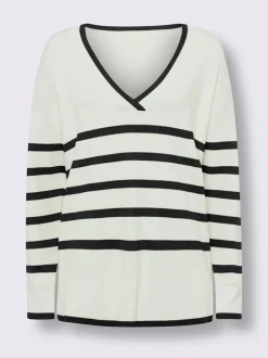 Pull à rayures 70% viscose