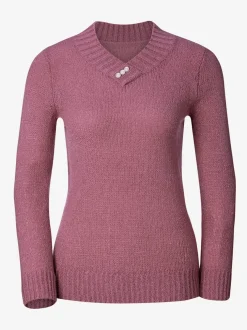 Pull tricot avec encolure v