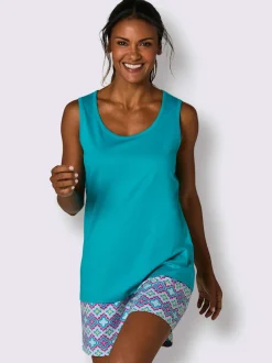 Pyjama court jersey fin